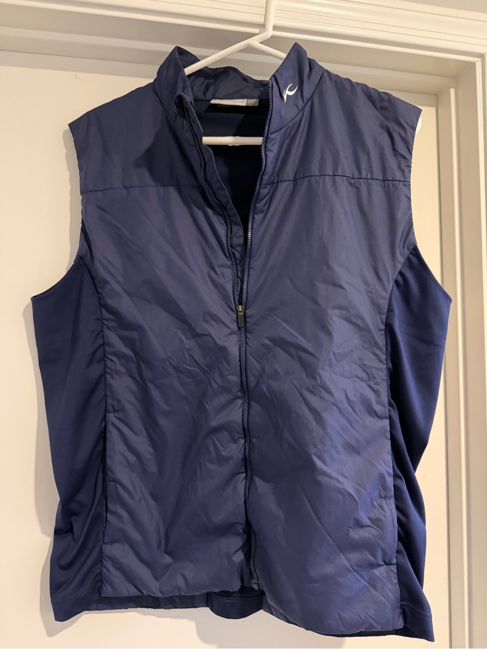 KJUS Navy Sleeveless Zip Vest